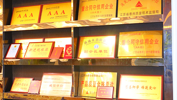 公司荣誉展示区